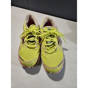 Brooks Pure Cadence Womens 10B Running Shoes Athletic Yellow/pink Sneakers (S41)